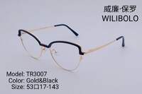 Metal +TR90 ultrathin frames with flex hinges Wilibolo TR3007