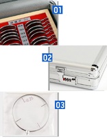 Меднабор из 266 пробных линз в металлических оправах в алюминиевом кейсе