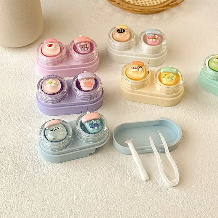 Mini soft contact lens kit retractable W-CT10水果杯