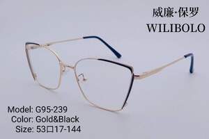 Оправа металлическая ультратонкая, с флексом Wilibolo G95-239