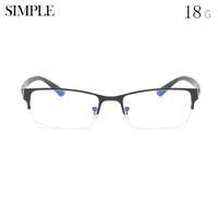 Очки металлические для дали полуободковые 806, диоптрии от 0.00 до -6.00, не центрованные