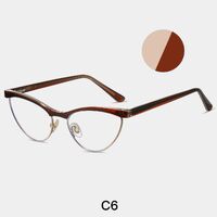 Combined frame (metal + TR90) or glasses with blue light protection, with spring hinges FA87266