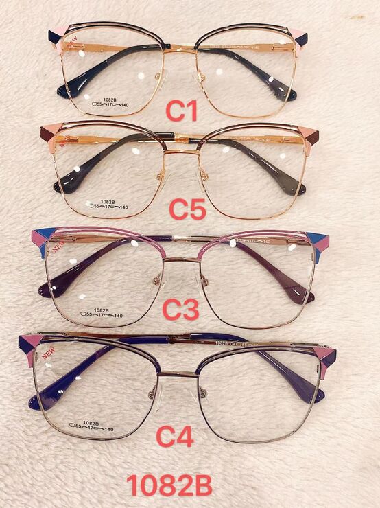 Оправа для очков металлическая с флексом 1082B