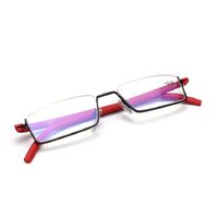 TR90 + metal eyeglasses for reading with Blue ray cut protection + case, diopters from +1.00 to +4.00, PD62-64