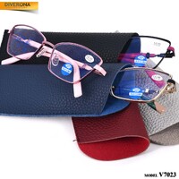 Women's metal eyeglasses with flex hinges Vizzini V7023 CHEHOL BLOCK BLUE LIGHT dioptries to -8.00