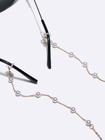 Set of two gold and silver glasses chain with turquoise stones GM120