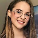 Очки комбинированные (металл + TR90) женские с защитой от синего света 95825-PN