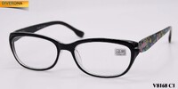 Corrective plastic frame eyeglasses with spring hinges VIZZINI V8168