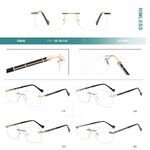 Оправа для очков металлическая безободковая с флексом Big City 25646