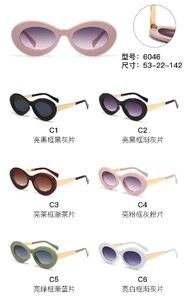 PC plastic sunglasses with metal hinge 6046W