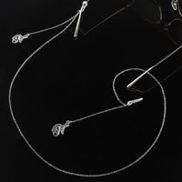 Металлическая нескользящая цепочка серебряного цвета, c морским коньком, для очков и масок GL209