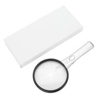 Magnifier with universal backlight, magnifying glass with handle 2B-4-XX, diameter: 75 mm, magnification: 3Х, 13X