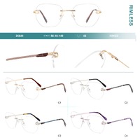Rimless metal frames for glasses Big City 25644