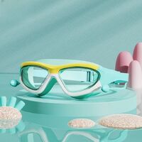 Swimming waterproof anti-fog goggles for kids, with earplugs, 5021-YU
