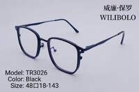 Оправа металл + TR90 ультратонкая женская с флексом Wilibolo TR3026