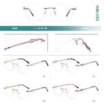 Оправа для очков металлическая безободковая Big City 25648