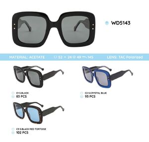 Plastic acetate frame polarized sunglasses WD5143