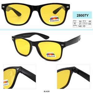 Очки противотуманные с жёлтыми просветляющими линзами polarized для водителей, рыбаков, охотников Mystery 28007Y