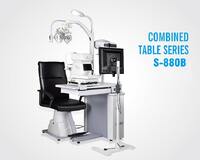 Ophthalmologist workstation, combined table + chair S-880B, tabletop 880*500 mm