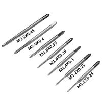 Set of 8 pieces M1.1-M2.5 mini taps with plastic case