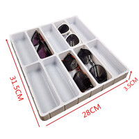 Планшет пластиковый внутрь шкафов и ящиков для демонстрации очков и оправ на 10 ячеек