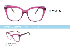 Plastic acetate eyeglasses frame for women WD1429