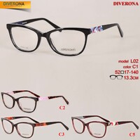 Plastic frames for glasses acetate material DIVERONA L02