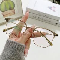 Hibrid, metal + TR90, Blue Block glasses with hinge thread blue light protection FENQI F8151