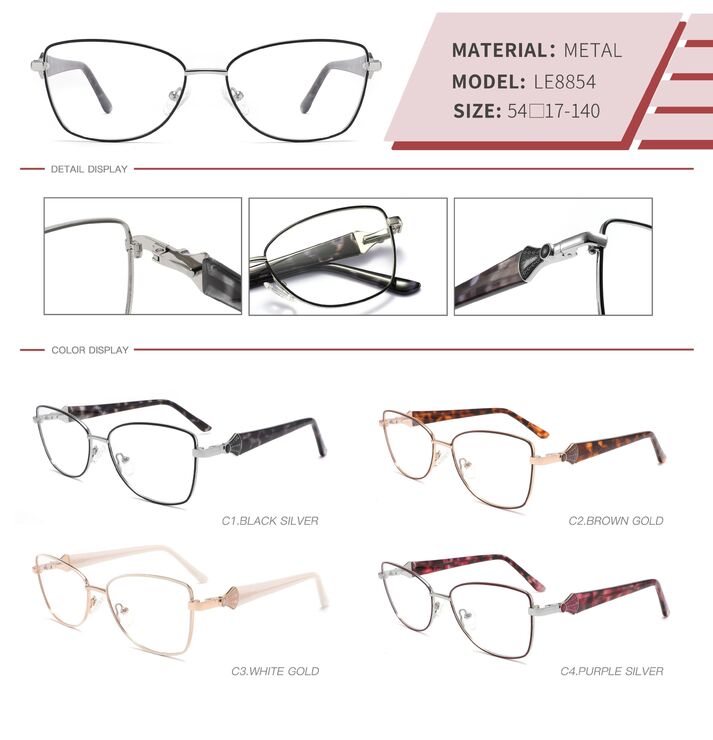 Metal frame with spring hinges LE8854-DA