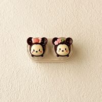 Мини-набор для мягких контактных линз выдвижной W-CT29头戴粉花