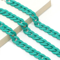 Acrylic non-slip chain, thick concave shape 29 colors, for glasses and masks GB011-2