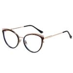 Combined frame (metal + TR90) or glasses with blue light protection, with spring hinges FA87240