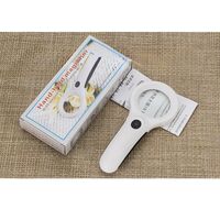 Magnifier with universal backlight, magnifying glass with handle 9586-XX, diameter 55 mm, magnification: 4Х