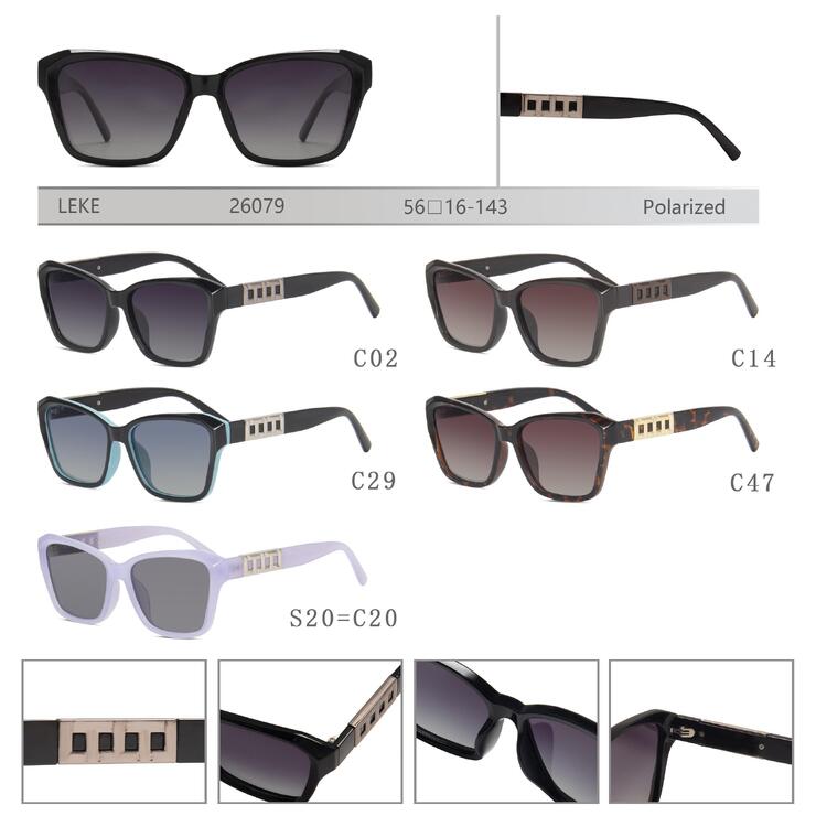 Polarized plastic sunglasses for women Leke LK26079