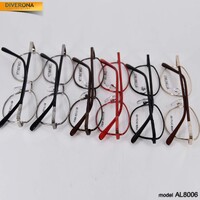 Женская металлическая оправа из стали для очков Allmilmo AL8006