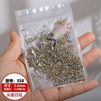 Set of rhinestones with a pointed bottom for frames and glasses repairing and decorating JD0007-AB