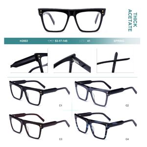 Plastic frames for glasses, thick acetate Big City H2802