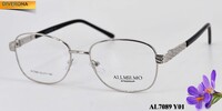 Metal eyeglass frame, material steel Allmilmo AL7089