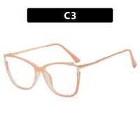Combined (plastic+metal) glasses with blue light protection for women 8029-PN
