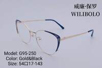 Оправа металлическая ультратонкая, с флексом Wilibolo G95-250