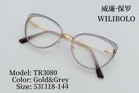 Metal + TR90 plastic ultrathin women's frames with spring hinges Wilibolo TR3080