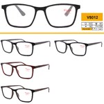 Ready-made plastic frame glasses Vizzini V8012, lens white, diopters from +0,75 to +4.00 (step 0.25)