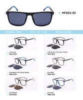 TR90 plastic frames with a sun protection clip-on MFD02-03