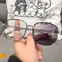 PlasticTR90 glasses KY9157变色 Blue ray cut protection