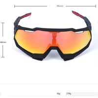 Safety shockproof sports goggles +3 caps, case 骑行套装-全框-109