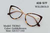 Metal + TR90 ultrathin women's frames with spring hinges Wilibolo TR3063