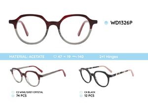 Plastic frames for glasses acetate material WD1326P