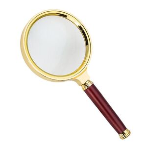 Magnifier, magnifying glass with handle S木柄80-XX, diameter: 80 mm, magnification: 5X