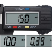 Штангенциркуль электронный чёрный в пластиковой коробке