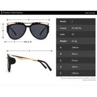 Plastic +metal sunglasses for women Elit LH165-EL